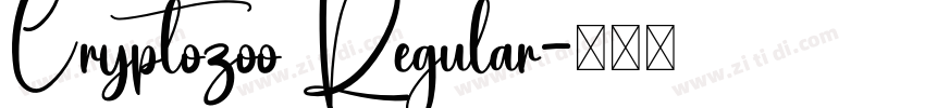 Cryptozoo Regular字体转换